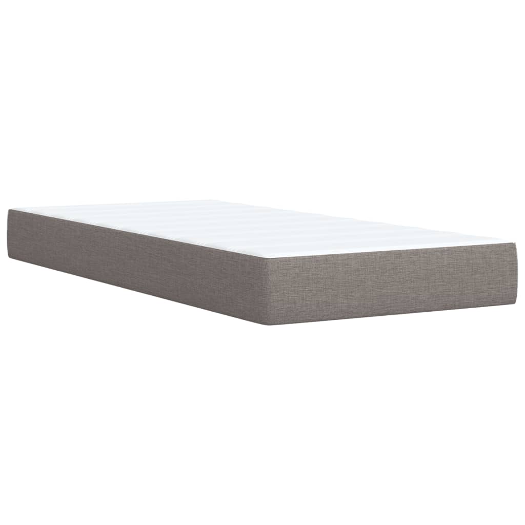 Giroletto a Molle con Materasso Tortora 90x190 cm in Tessuto 3285439