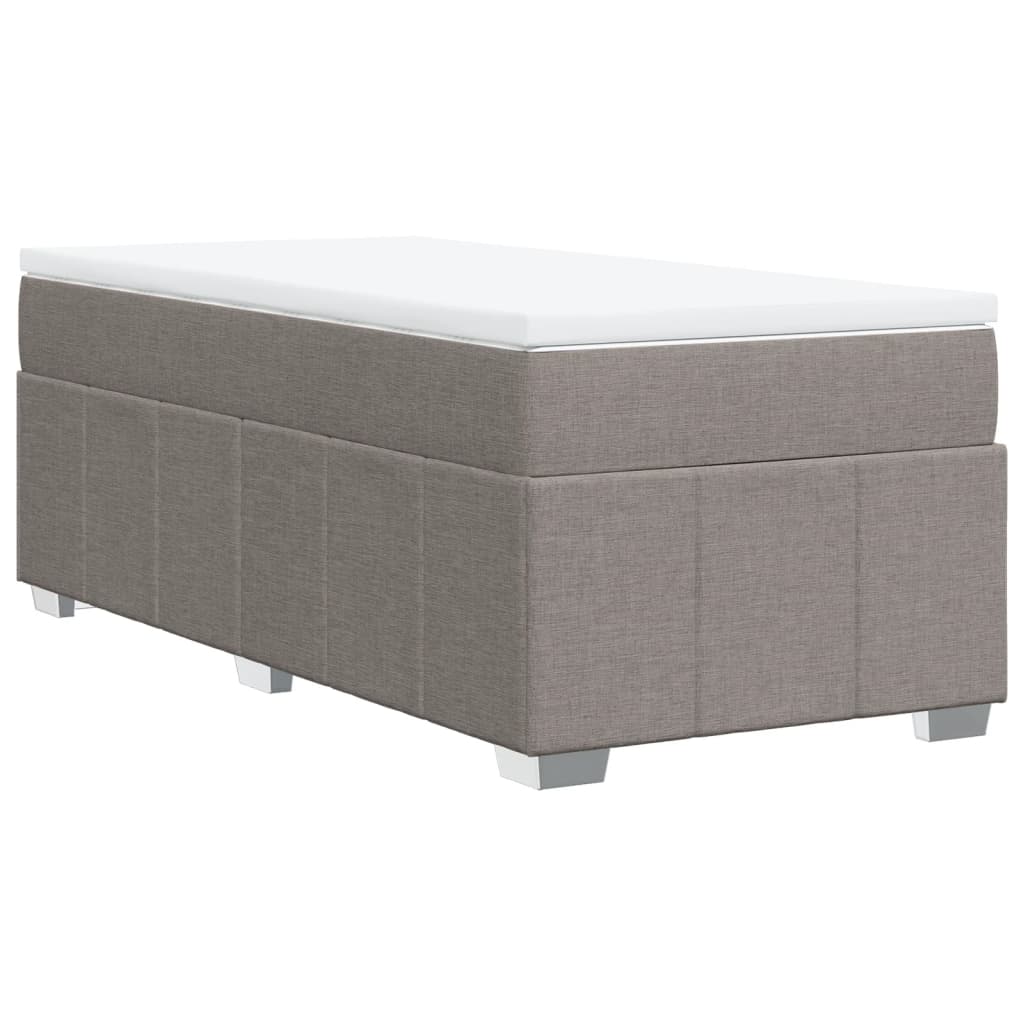 Giroletto a Molle con Materasso Tortora 90x190 cm in Tessuto 3285439