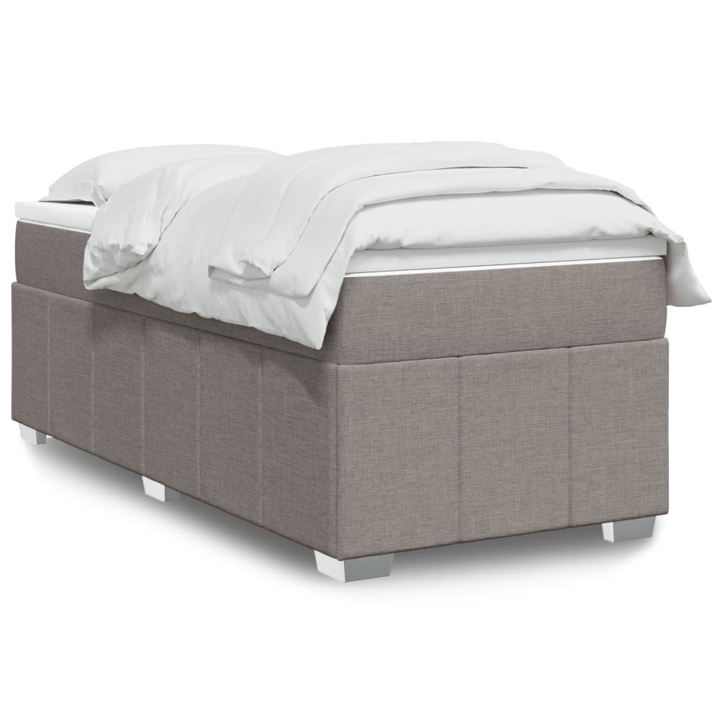 Giroletto a Molle con Materasso Tortora 90x190 cm in Tessuto 3285439