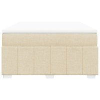 Giroletto a Molle con Materasso Crema 140x200 cm in Tessuto 3285482