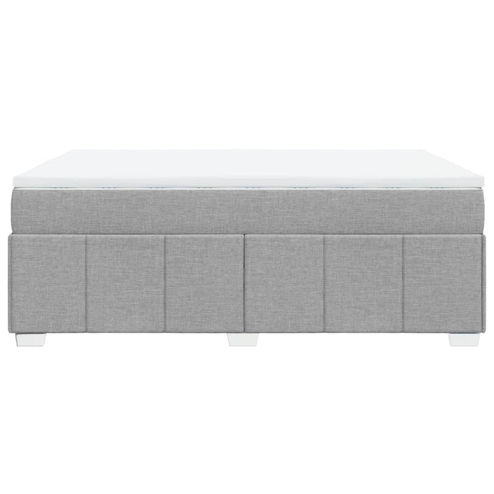 Giroletto a Molle con Materasso Grigio Chiaro 160x200cm Tessuto 3285484