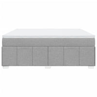 vidaXL Giroletto a Molle con Materasso Grigio Chiaro180x200 cm Tessuto