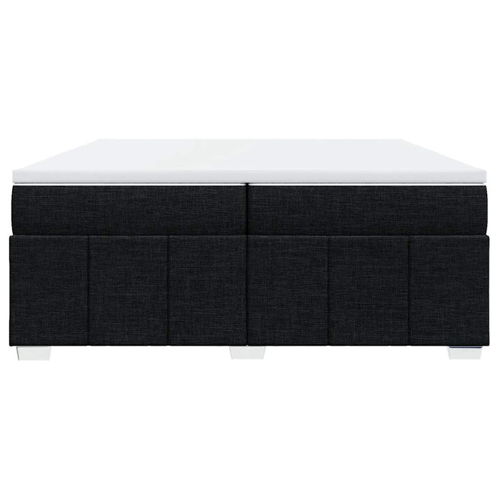 Giroletto a Molle con Materasso Nero 200x200 cm in Tessuto 3285500