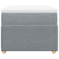 Giroletto a Molle con Materasso Grigio Chiaro 80x200 cm Tessuto