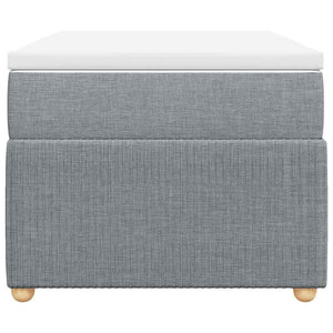 Giroletto a Molle con Materasso Grigio Chiaro 80x200 cm Tessuto