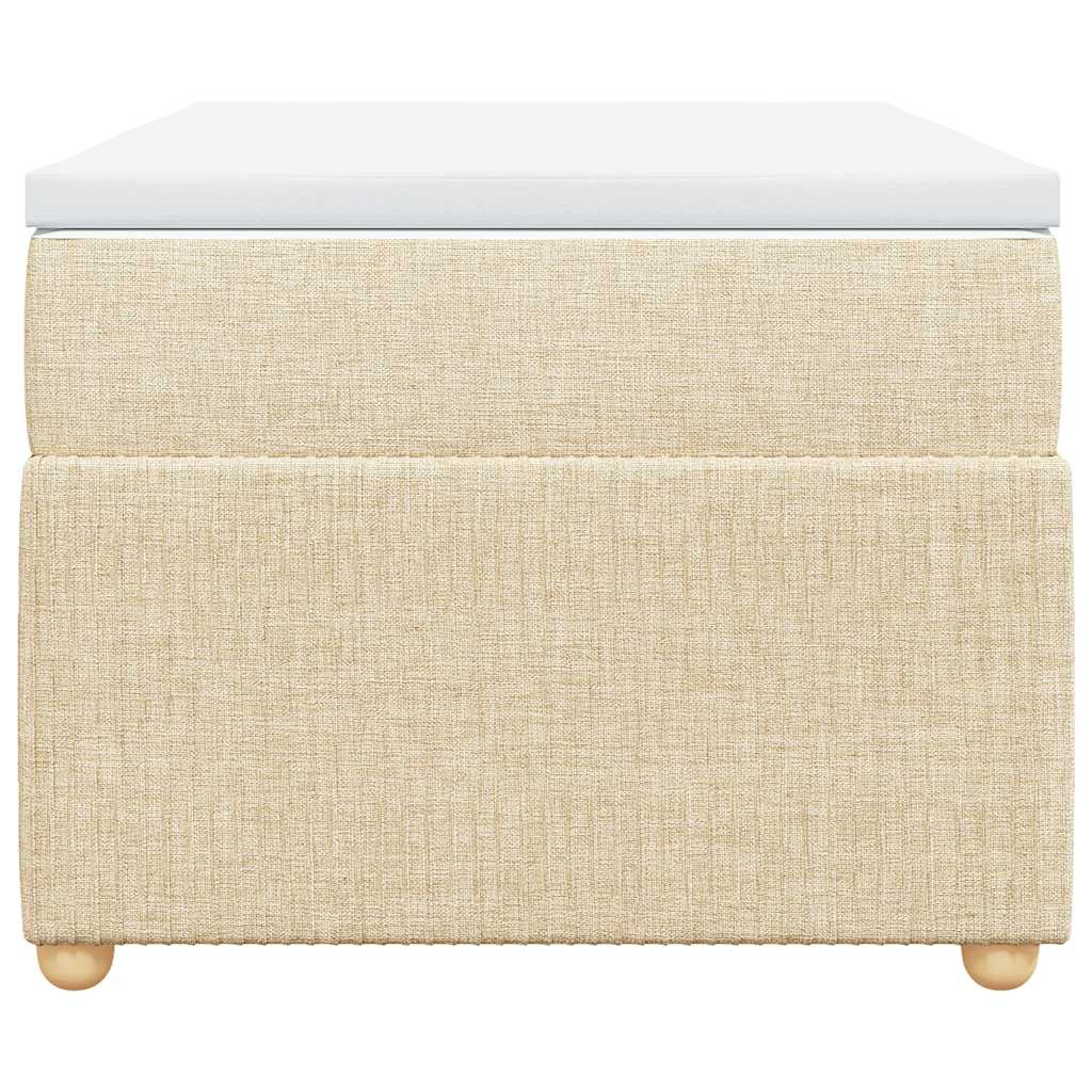 Giroletto a Molle con Materasso Crema 80x200 cm inTessuto