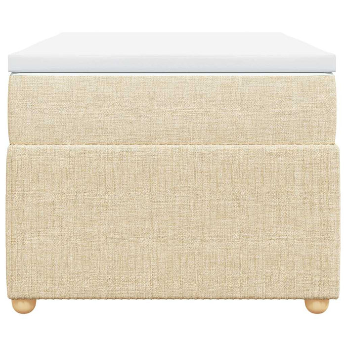 Giroletto a Molle con Materasso Crema 80x200 cm inTessuto