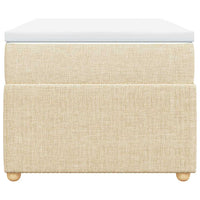 Giroletto a Molle con Materasso Crema 80x200 cm inTessuto 3285530