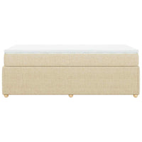 Giroletto a Molle con Materasso Crema 80x200 cm inTessuto