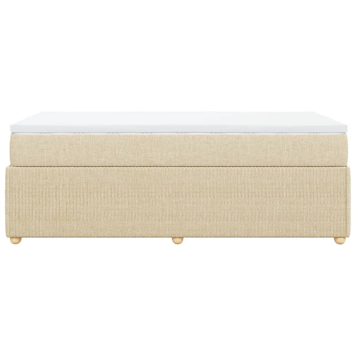 Giroletto a Molle con Materasso Crema 80x200 cm inTessuto 3285530