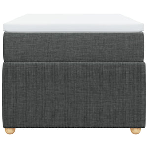 Giroletto a Molle con Materasso Grigio Scuro 90x200 cm Tessuto 3285540