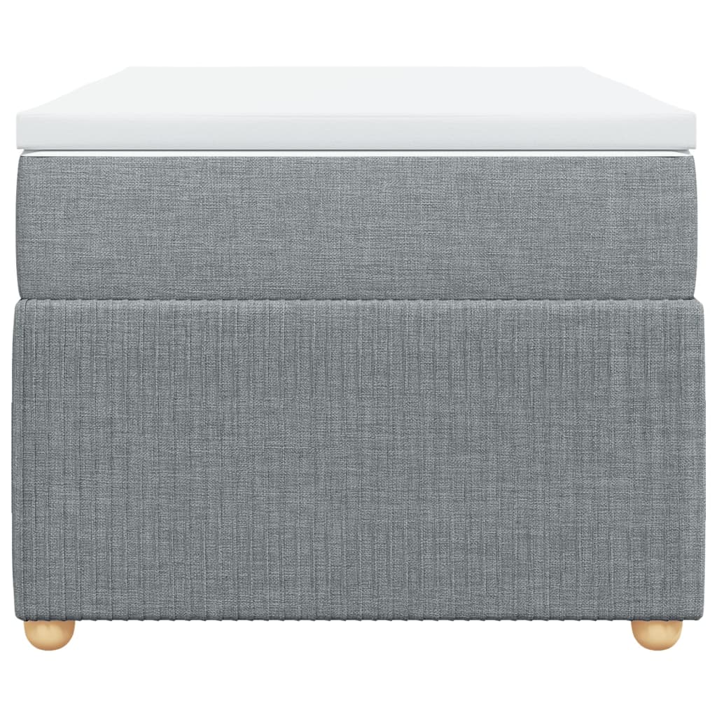 Giroletto a Molle con Materasso Grigio Chiaro100x200 cm Tessuto 3285546