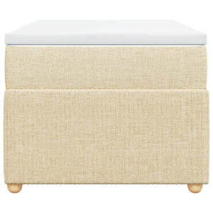 Giroletto a Molle con Materasso Crema 100x200 cm in Tessuto