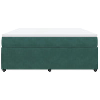 Giroletto a Molle con Materasso Verde Scuro 180x200 cm Velluto 3285659