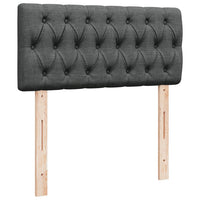 Giroletto a Molle con Materasso Grigio Scuro 90x200 cm Tessuto 3285779