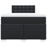 Giroletto a Molle con Materasso Nero 120x190 cm in Similpelle 3286112