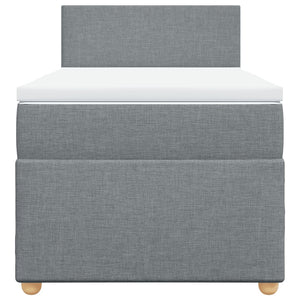 Giroletto a Molle con Materasso Grigio Chiaro 80x200 cm Tessuto 3286500