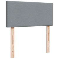 Giroletto a Molle con Materasso Grigio Chiaro 80x200 cm Tessuto 3286500