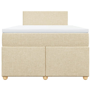 Giroletto a Molle con Materasso Crema 120x200 cm in Tessuto 3286645