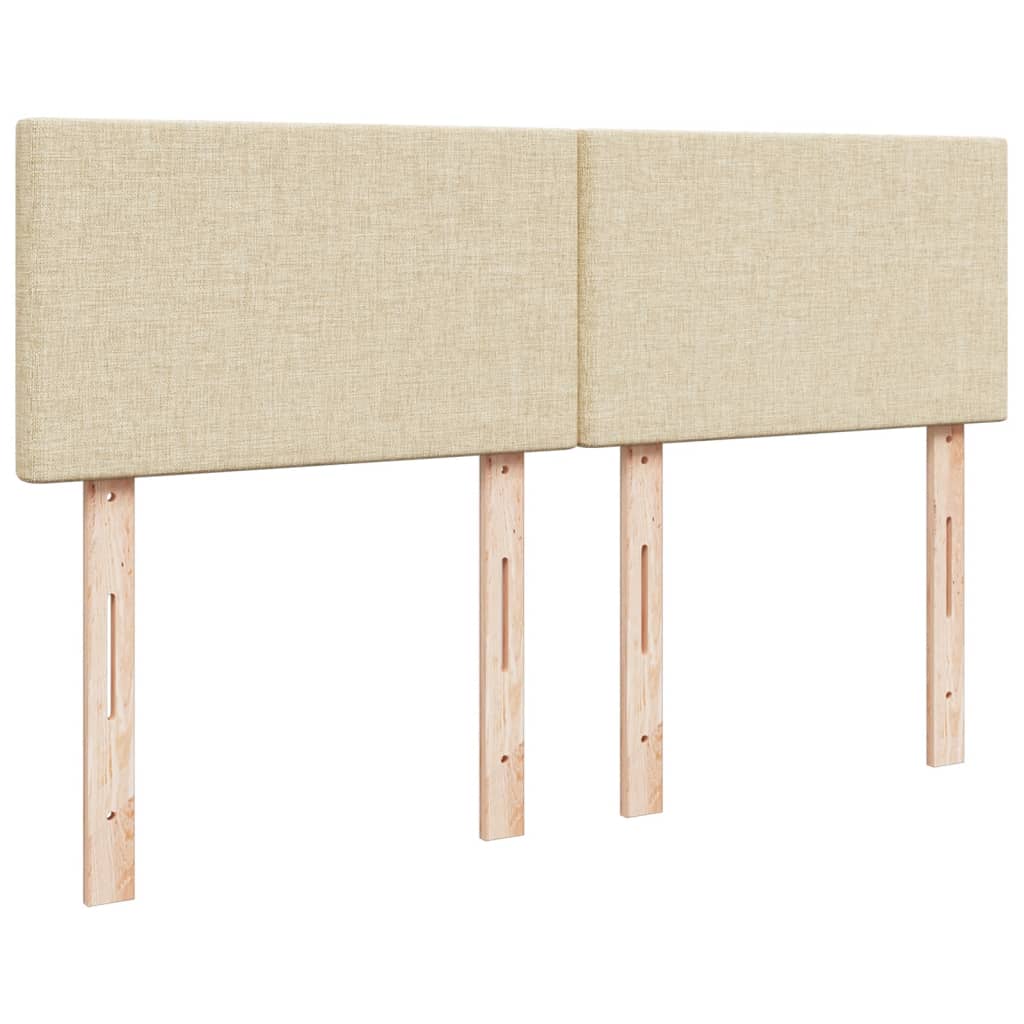 Giroletto a Molle con Materasso Crema 140x19 cm in Tessuto 3286673