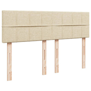 Giroletto a Molle con Materasso Crema 140x200 cm in Tessuto 3286708