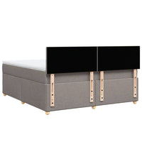 Giroletto a Molle con Materasso Tortora 180x200 cm in Tessuto 3286756