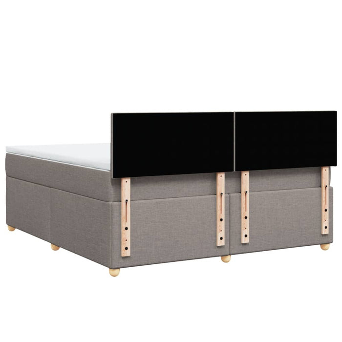 Giroletto a Molle con Materasso Tortora 180x200 cm in Tessuto 3286756