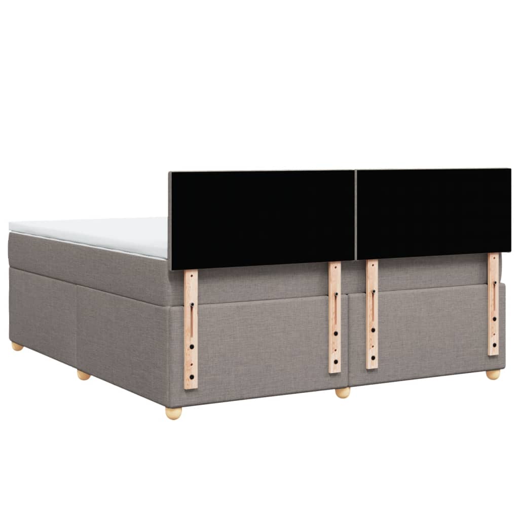 Giroletto a Molle con Materasso Tortora 180x200 cm in Tessuto 3286756