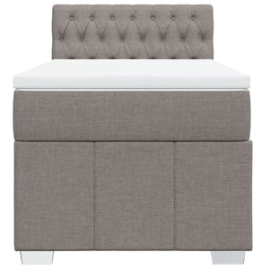 Giroletto a Molle con Materasso Tortora 90x190 cm in Tessuto 3286934