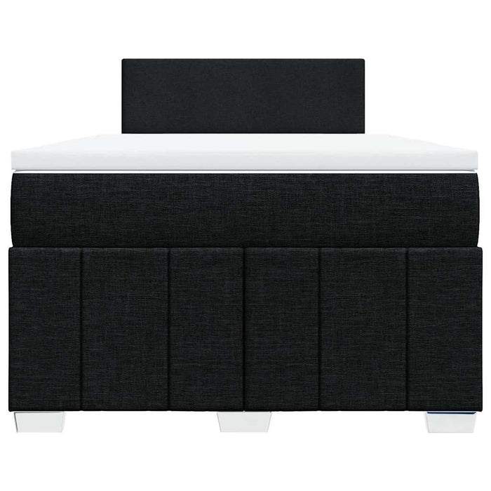 Giroletto a Molle con Materasso Nero 120x200 cm in Tessuto 3287030
