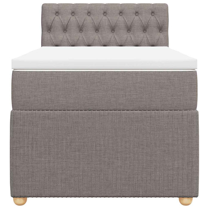 Giroletto a Molle con Materasso Tortora 80x200 cm inTessuto 3287294