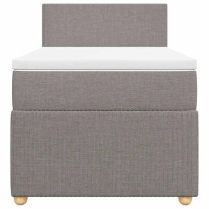 Giroletto a Molle con Materasso Tortora 90x190 cm in Tessuto 3287308