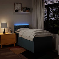 Giroletto a Molle con Materasso Blu 80x200 cm inTessuto 3288028