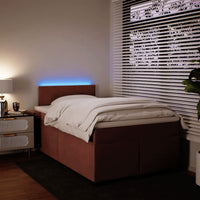 Giroletto a Molle con Materasso Rosa 120x200 cm in Velluto 3288581