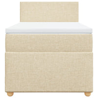 Giroletto a Molle con Materasso Crema 80x200 cm inTessuto 3288805