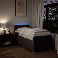 Giroletto a Molle con Materasso Marrone Scuro 80x200 cm Tessuto 3288817