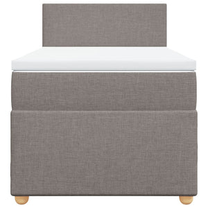 Giroletto a Molle con Materasso Tortora 90x190 cm in Tessuto 3288832