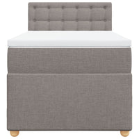 Giroletto a Molle con Materasso Tortora 90x190 cm in Tessuto 3288853