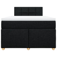 Giroletto a Molle con Materasso Nero 120x190 cm in Tessuto 3288921