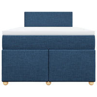 Giroletto a Molle con Materasso Blu 120x200 cm in Tessuto 3288946