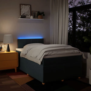 Giroletto a Molle con Materasso Blu 120x200 cm in Tessuto 3288953