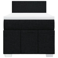 Giroletto a Molle con Materasso Nero 80x200 cm inTessuto 3289190