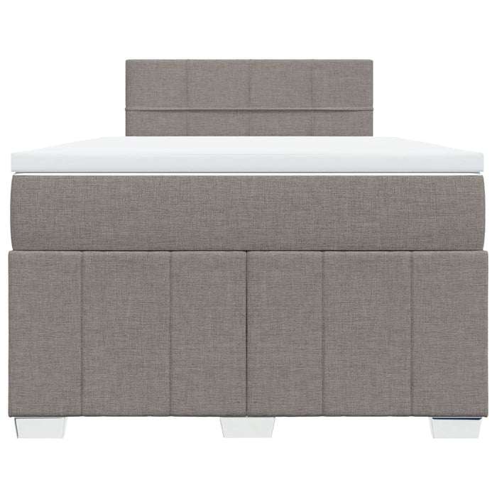 Giroletto a Molle con Materasso Tortora 120x200 cm in Tessuto 3289339