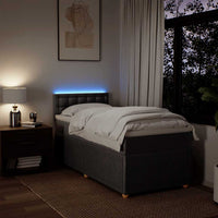 Giroletto a Molle con Materasso Tortora 80x200 cm inTessuto 3289601