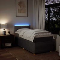 Giroletto a Molle con Materasso Tortora 90x190 cm in Tessuto