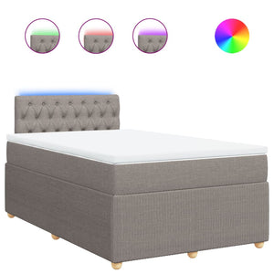 Giroletto a Molle con Materasso Tortora 120x190 cm in Tessuto 3289706