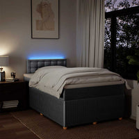 vidaXL Giroletto a Molle con Materasso Grigio Chiaro 120x190cm Tessuto