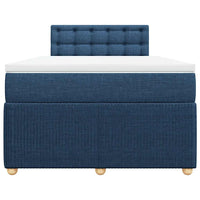 Giroletto a Molle con Materasso Blu 120x190 cm in Tessuto 3289715