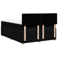 Giroletto a Molle con Materasso Nero 140x190 cm in Tessuto 3289767