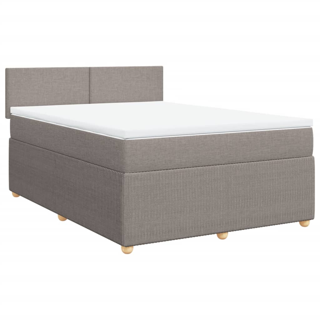 Giroletto a Molle con Materasso Tortora 160x200 cm in Tessuto 3289804